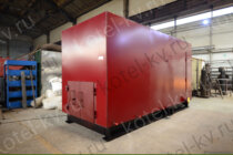 Водогрейный водотрубный котел на древесных отходах