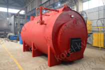 Жаротрубный цилиндрический твердотопливный котел